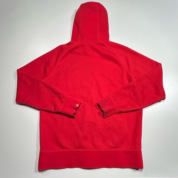 Nike Men's Fleece Windrunner Jacket Hoodie Red Black Medium - Picture 2 of 7